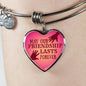 Best Friend Bracelet Gift Friendship Forever Heart Bracelet Bangle - Express Your Love Gifts