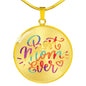 Best Mom Ever Circle Necklace Stainless Steel or 18k Gold 18-22" - Express Your Love Gifts
