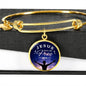 Bible Verse Gift Jesus Set Me Free Stainless Steel or 18k Gold Bracelet Bangle - Express Your Love Gifts