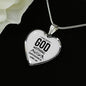 Bible Verse Necklace Nothing Is Impossible Heart Necklace Stainless Steel or 18k Gold Heart Pendant 18-22" - Express Your Love Gifts