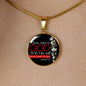 Bible Verse Necklace Presence Of God Circle Pendant Stainless Steel or 18k Gold 18-22"-Express Your Love Gifts