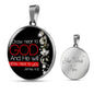 Bible Verse Necklace Presence Of God Circle Pendant Stainless Steel or 18k Gold 18-22"-Express Your Love Gifts