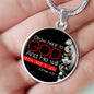 Bible Verse Necklace Presence Of God Circle Pendant Stainless Steel or 18k Gold 18-22"-Express Your Love Gifts