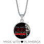 Bible Verse Necklace Presence Of God Circle Pendant Stainless Steel or 18k Gold 18-22"-Express Your Love Gifts