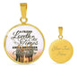Bible Verse Necklace Proverbs Circle Pendant Stainless Steel or 18k Gold 18-22" - Express Your Love Gifts