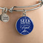 Bible Verse Stainless Steel or 18k Gold Bracelet Bangle - Express Your Love Gifts