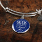 Bible Verse Stainless Steel or 18k Gold Bracelet Bangle - Express Your Love Gifts