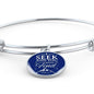 Bible Verse Stainless Steel or 18k Gold Bracelet Bangle - Express Your Love Gifts