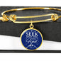Bible Verse Stainless Steel or 18k Gold Bracelet Bangle - Express Your Love Gifts