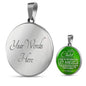 Bless This Child Circle Necklace Stainless Steel or 18k Gold 18-22" - Express Your Love Gifts