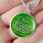 Bless This Child Circle Necklace Stainless Steel or 18k Gold 18-22" - Express Your Love Gifts