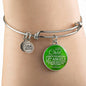Bless This Child Stainless Steel or 18k Gold Circle Bangle Bracelet - Express Your Love Gifts