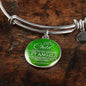 Bless This Child Stainless Steel or 18k Gold Circle Bangle Bracelet - Express Your Love Gifts