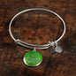 Bless This Child Stainless Steel or 18k Gold Circle Bangle Bracelet - Express Your Love Gifts
