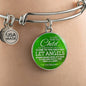 Bless This Child Stainless Steel or 18k Gold Circle Bangle Bracelet - Express Your Love Gifts