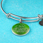 Bless This Child Stainless Steel or 18k Gold Circle Bangle Bracelet - Express Your Love Gifts