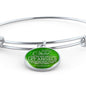 Bless This Child Stainless Steel or 18k Gold Circle Bangle Bracelet - Express Your Love Gifts