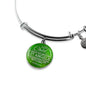 Bless This Child Stainless Steel or 18k Gold Circle Bangle Bracelet - Express Your Love Gifts