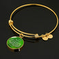 Bless This Child Stainless Steel or 18k Gold Circle Bangle Bracelet - Express Your Love Gifts