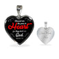 Blessed Are The Pure in Hearts Christian Pendant Necklace Stainless Steel or 18k Gold 18-22" - Express Your Love Gifts