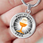 Body Of Christ Communion Circle Necklace Stainless Steel or 18k Gold 18-22" - Express Your Love Gifts