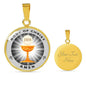 Body Of Christ Communion Circle Necklace Stainless Steel or 18k Gold 18-22" - Express Your Love Gifts
