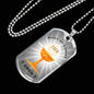 Body Of Christ Communion Necklace Stainless Steel or 18k Gold Dog Tag 24" Chain-Express Your Love Gifts