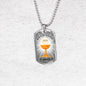 Body Of Christ Communion Necklace Stainless Steel or 18k Gold Dog Tag 24" Chain-Express Your Love Gifts