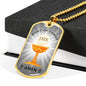 Body Of Christ Communion Necklace Stainless Steel or 18k Gold Dog Tag 24" Chain-Express Your Love Gifts