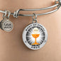 Body Of Christ Communion Stainless Steel or 18k Gold Circle Bangle Bracelet - Express Your Love Gifts