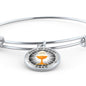 Body Of Christ Communion Stainless Steel or 18k Gold Circle Bangle Bracelet - Express Your Love Gifts