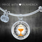 Body Of Christ Communion Stainless Steel or 18k Gold Circle Bangle Bracelet - Express Your Love Gifts