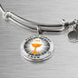 Body Of Christ Communion Stainless Steel or 18k Gold Circle Bangle Bracelet - Express Your Love Gifts
