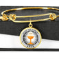 Body Of Christ Communion Stainless Steel or 18k Gold Circle Bangle Bracelet - Express Your Love Gifts