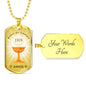 Body Of Christ Necklace Stainless Steel or 18k Gold Dog Tag 24" Chain-Express Your Love Gifts