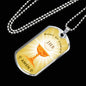 Body Of Christ Necklace Stainless Steel or 18k Gold Dog Tag 24" Chain-Express Your Love Gifts