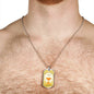 Body Of Christ Necklace Stainless Steel or 18k Gold Dog Tag 24" Chain-Express Your Love Gifts