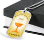 Body Of Christ Necklace Stainless Steel or 18k Gold Dog Tag 24" Chain-Express Your Love Gifts