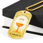 Body Of Christ Necklace Stainless Steel or 18k Gold Dog Tag 24" Chain-Express Your Love Gifts