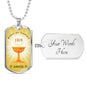 Body Of Christ Necklace Stainless Steel or 18k Gold Dog Tag 24" Chain-Express Your Love Gifts