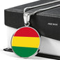 Bolivia Flag Necklace Bolivia Flag Stainless Steel or 18k Gold 18-22" - Express Your Love Gifts
