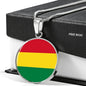 Bolivia Flag Necklace Bolivia Flag Stainless Steel or 18k Gold 18-22" - Express Your Love Gifts