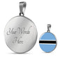 Botswana Flag Necklace Botswana Flag Stainless Steel or 18k Gold 18-22" - Express Your Love Gifts