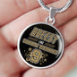 Breesy Like Sunday Morning New orleans Fan Gift Circle Necklace Stainless Steel or 18k Gold 18-22" - Express Your Love Gifts