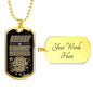 Breesy Like Sunday Morning New orleans Football Stainless Steel or 18k Gold Dog Tag Necklace 24" Chain-Express Your Love Gifts