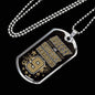 Breesy Like Sunday Morning New orleans Football Stainless Steel or 18k Gold Dog Tag Necklace 24" Chain-Express Your Love Gifts