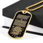 Breesy Like Sunday Morning New orleans Football Stainless Steel or 18k Gold Dog Tag Necklace 24" Chain-Express Your Love Gifts