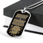 Breesy Like Sunday Morning New orleans Football Stainless Steel or 18k Gold Dog Tag Necklace 24" Chain-Express Your Love Gifts