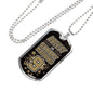 Breesy Like Sunday Morning New orleans Football Stainless Steel or 18k Gold Dog Tag Necklace 24" Chain-Express Your Love Gifts