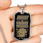 Breesy Like Sunday Morning New orleans Football Stainless Steel or 18k Gold Dog Tag Necklace 24" Chain-Express Your Love Gifts